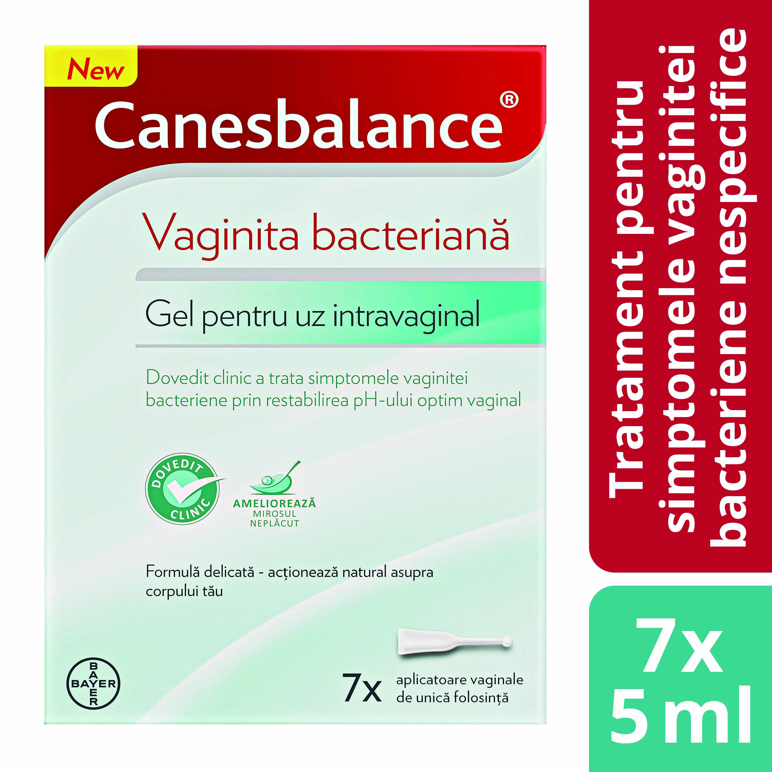 Canesbalance Gel pentru vaginita bacteriana 7 aplicatoare x 5 ml Bayer