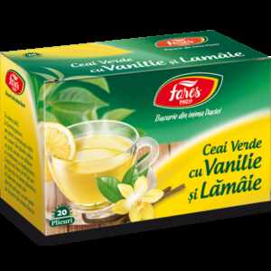 Ceai verde cu lamaie si vanilie - 20pl - Fares
