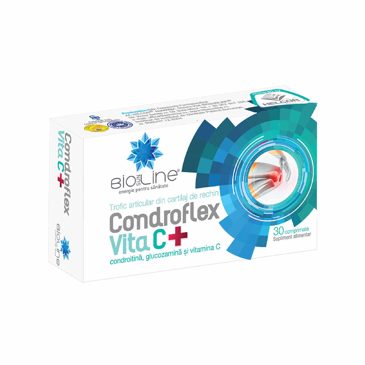 Condroflex Vita C+, 30 comprimate, BioSunLine