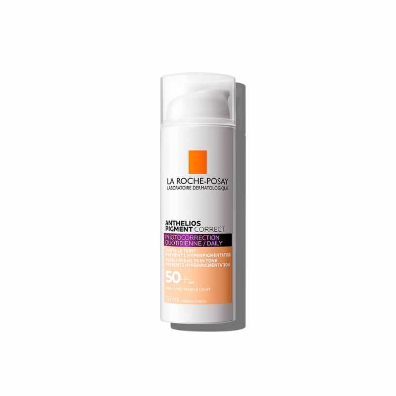 Crema protectie solara SPF 50+ Anthelios Pigment Correct, 50 ml, La Roche-Posay