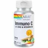 Secom Immuno C Plus Zinc si Vitamina D3, 30 capsule vegetale, Solaray