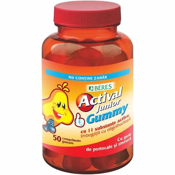 Actival Junior Gummy, 50 comprimate, Beres