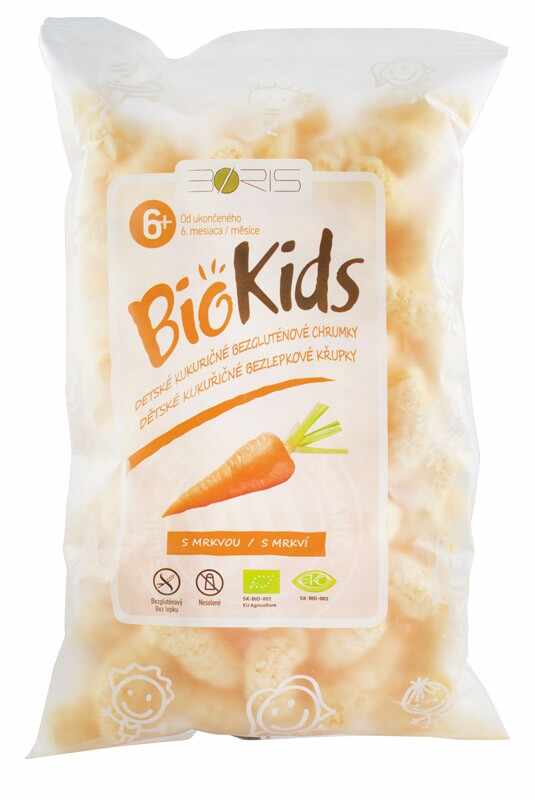 BioKids - Pufuleti BIO cu morcovi, 55 g