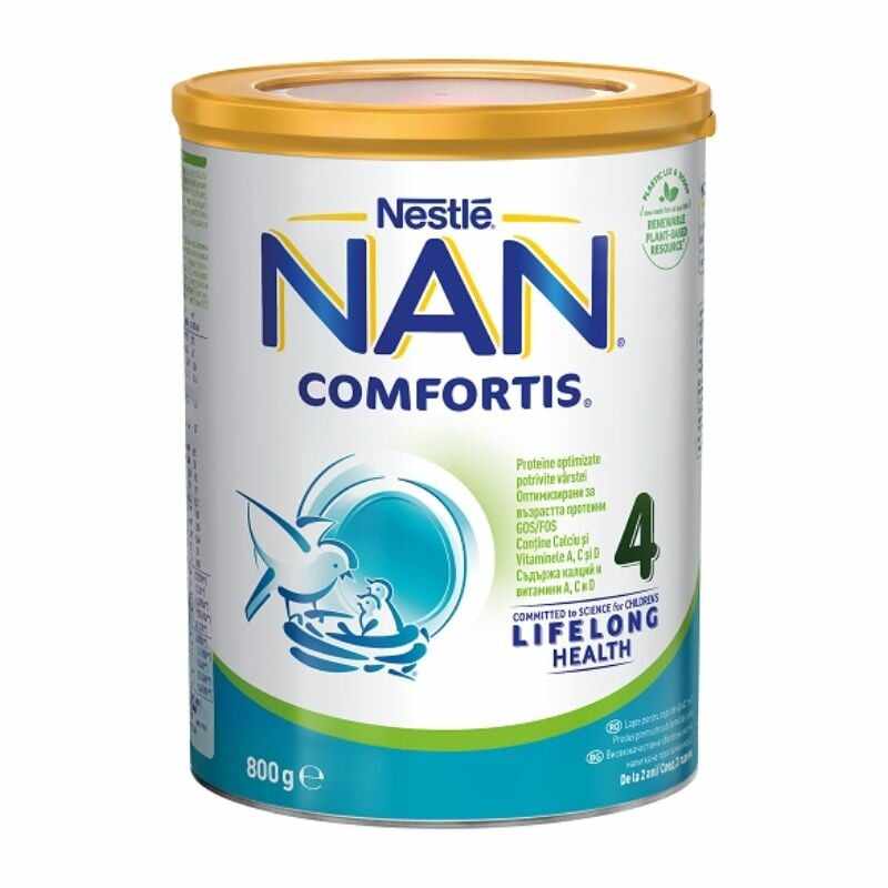 Formula de lapte praf NAN Comfortis 4, de la 2 ani, 800 g, Nestle