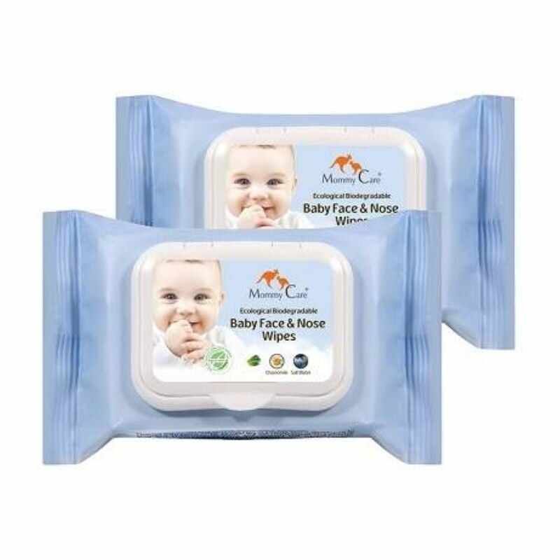 Mommy Care Pachet servetele umede biodegradabile pentru fata si nas, 2 * 24 bucati