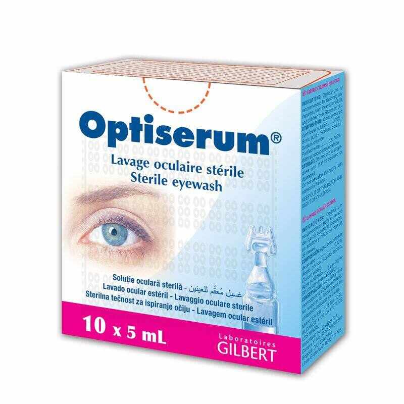 Optiserum, 10 unidoze*5 ml solutie oculara sterila