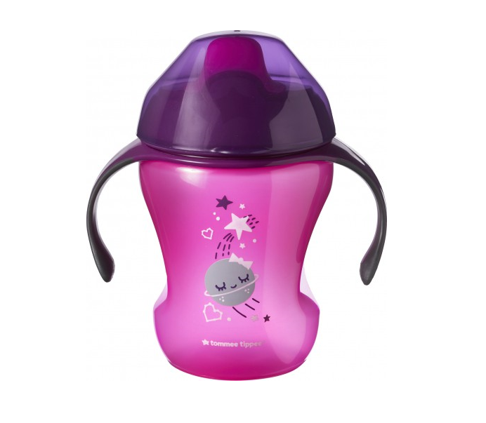 Cana Explora Easy Drink cu pai 6 luni+ mov, 230ml, Tommee Tippee