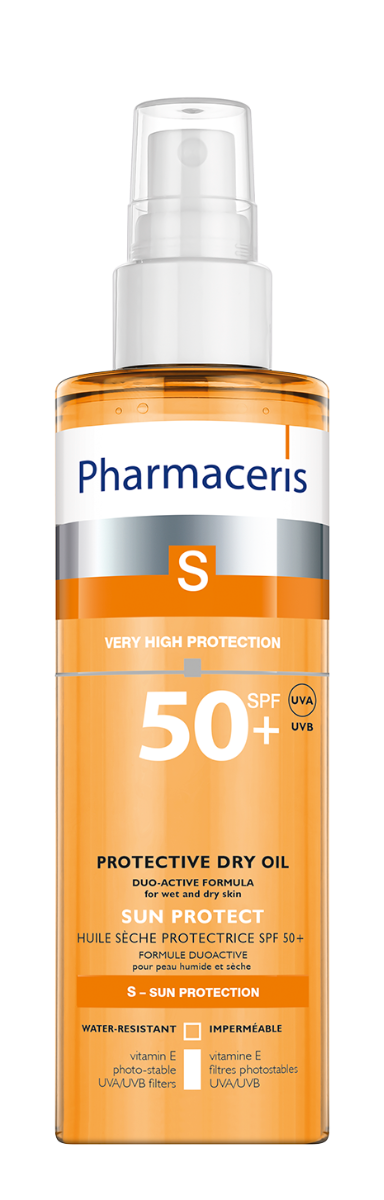  Ulei uscat cu protectie solara SPF50+ S, 200ml, Pharmaceris
