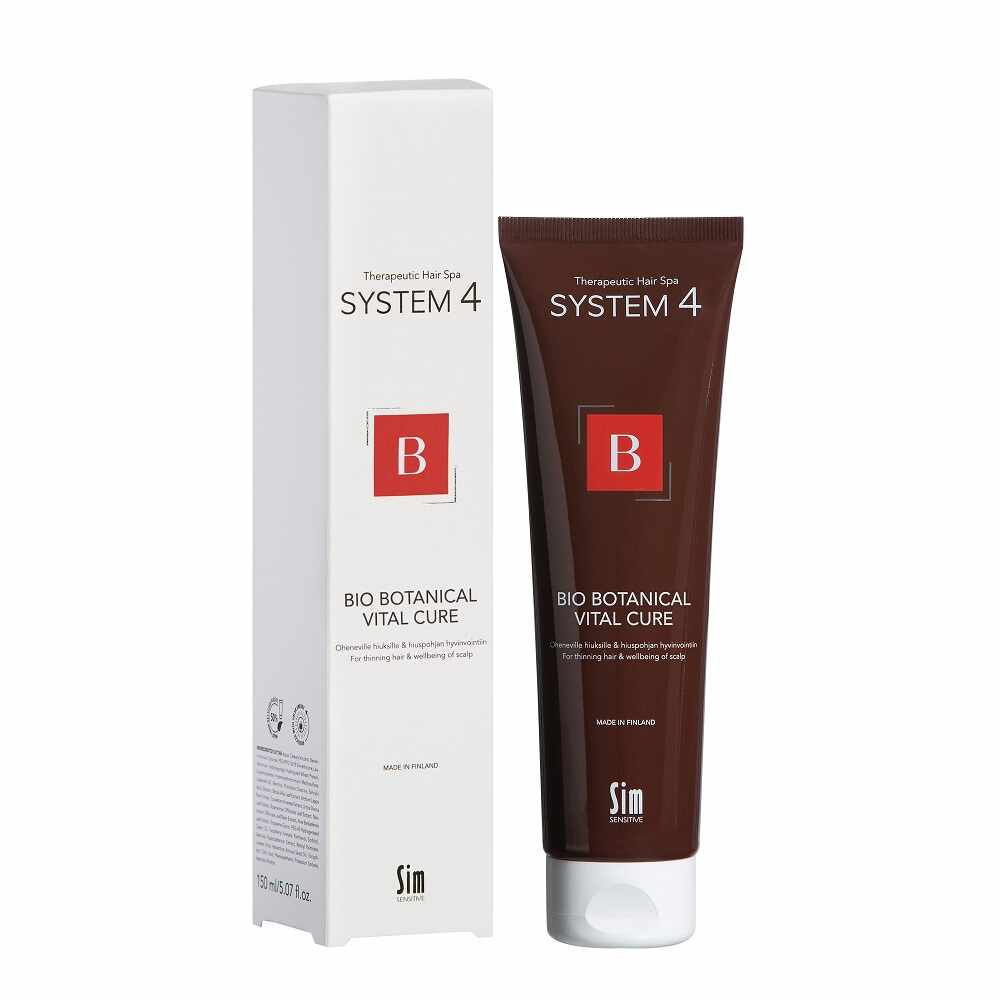 Balsam fortifiant anticadere si regenerant pentru scalpul si parul subtiat System 4 Therapeutical Hair Spa, 150ml, Sim Sensitive