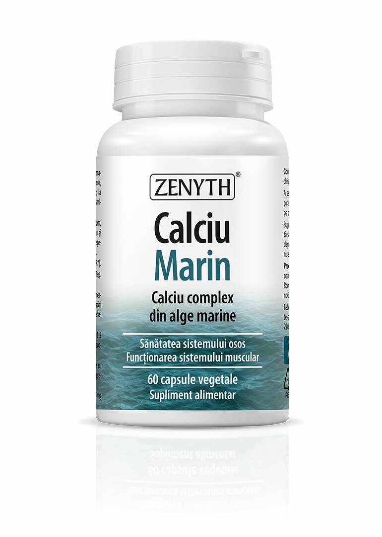 Calciu Marin, complex din alge marine, 60 capsule, Zenyth