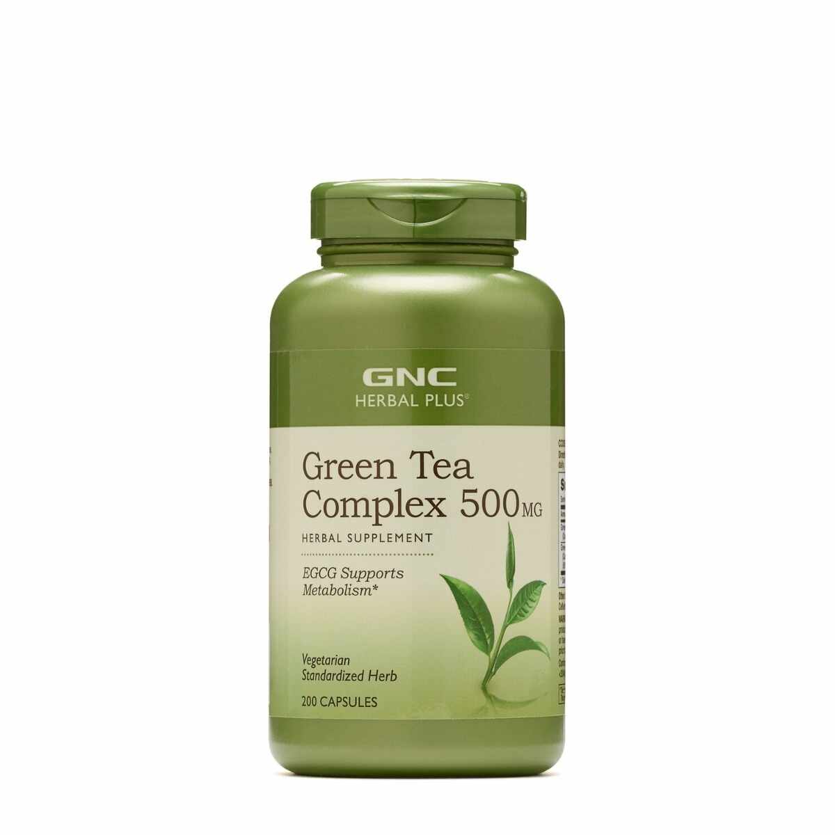 Complex de ceai verde 500mg Herbal Plus®, 200 capsule, GNC