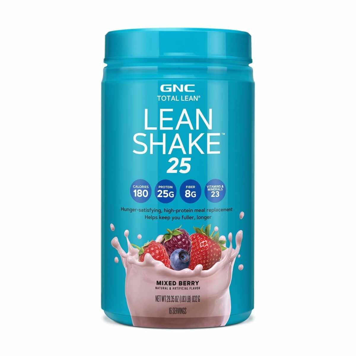 Shake proteic cu aroma de fructe de padure Total Lean® Lean Shake™ 25, 832g, GNC
