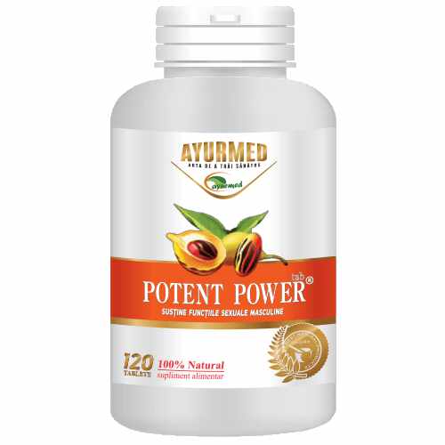 Potent power, tablete pentru potenta masculina - Ayurmed 100 tablete