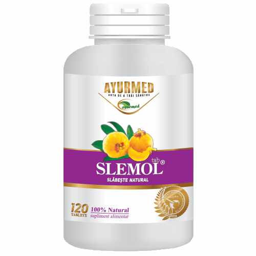 Slemol, tablete slabire naturala - Ayurmed 100 tablete