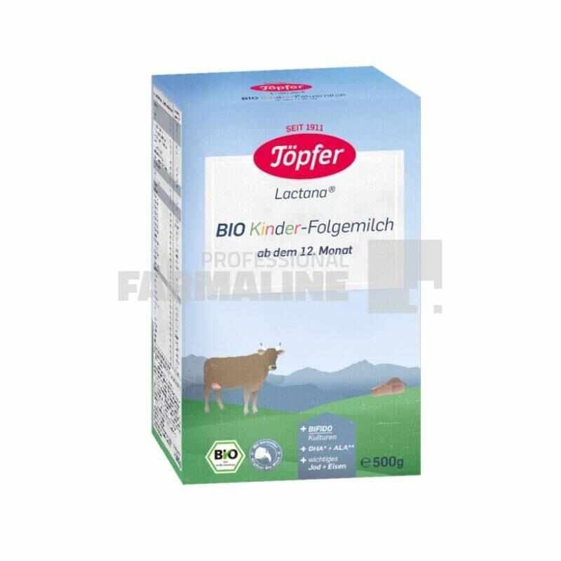 Topfer Lactana Kinder Follow-on milk 12+ luni 500 g
