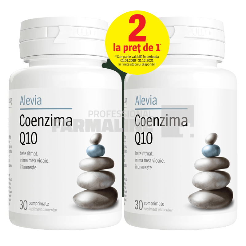 Alevia Coenzima Q10 10 mg 30 comprimate 1 + 1 Gratis