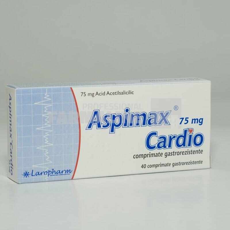 Aspimax cardio 75 mg 40 comprimate gastrorezistente