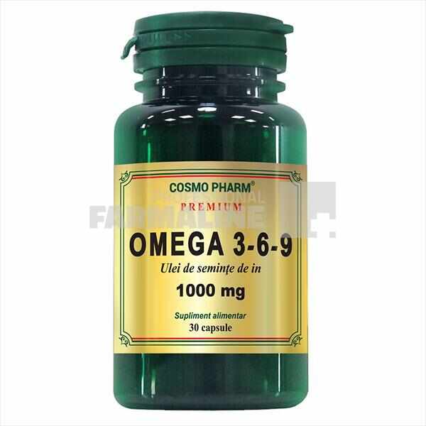 Cosmo Pharm Omega 3-6-9 Ulei din seminte de in 1000 mg 30 capsule