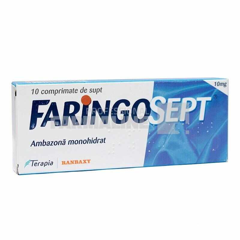 Faringosept 10 mg 10 comprimate de supt