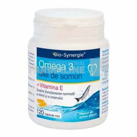 Omega3 Ulei de somon 1000 mg + Vitamina E 120 capsule