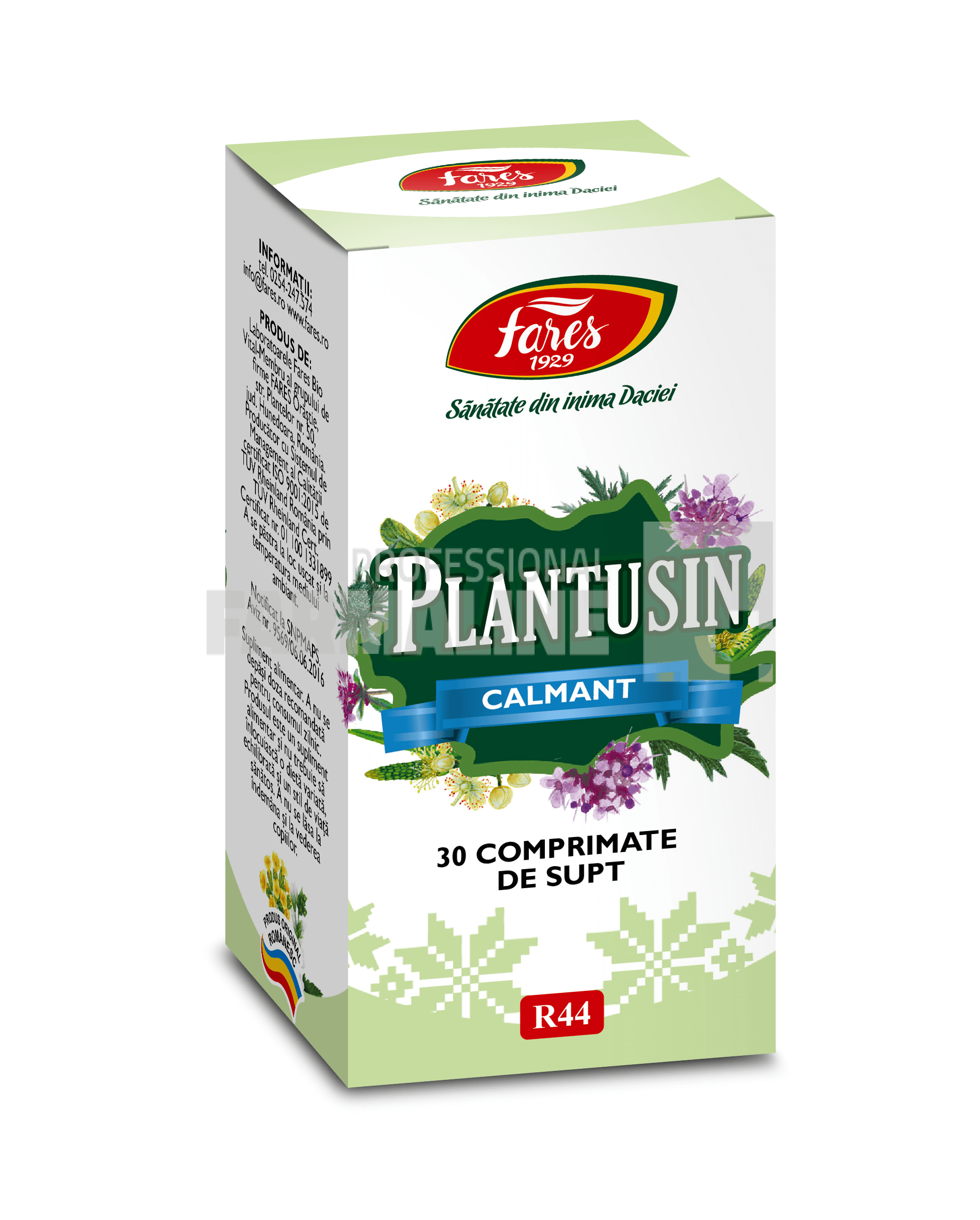 Plantusin calmant R44 30 comprimate masticabile