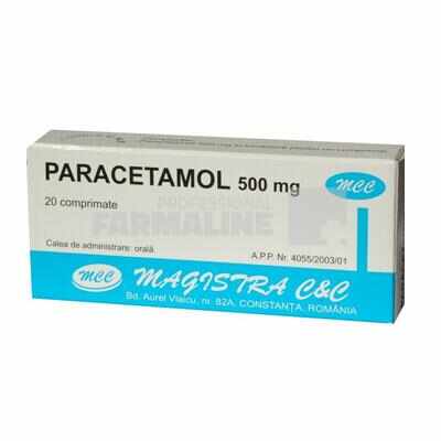 Magistra Paracetamol 500 mg 20 comprimate