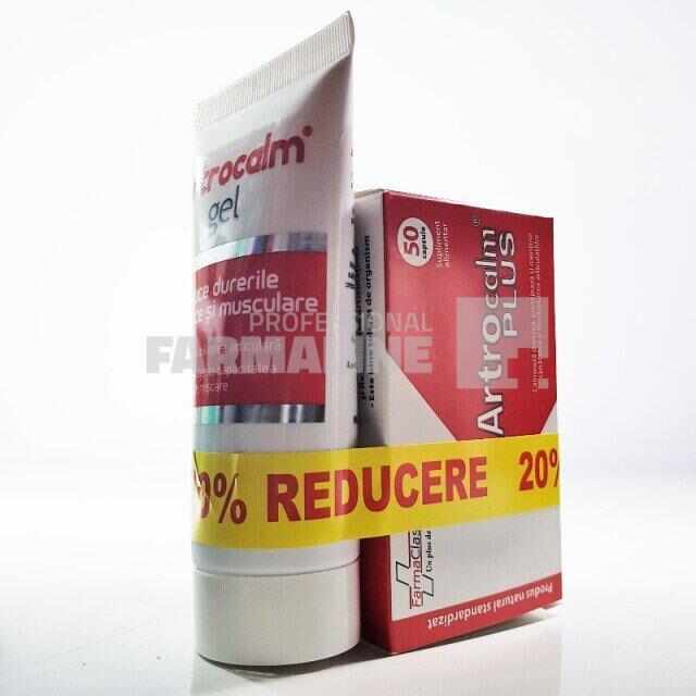 Artrocalm Plus 50 capsule + Artrocalm gel 100 ml 20% Reducere