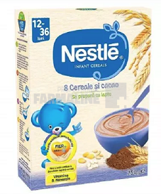 Nestle 8 Cereale si cacao 12+ luni 250 g