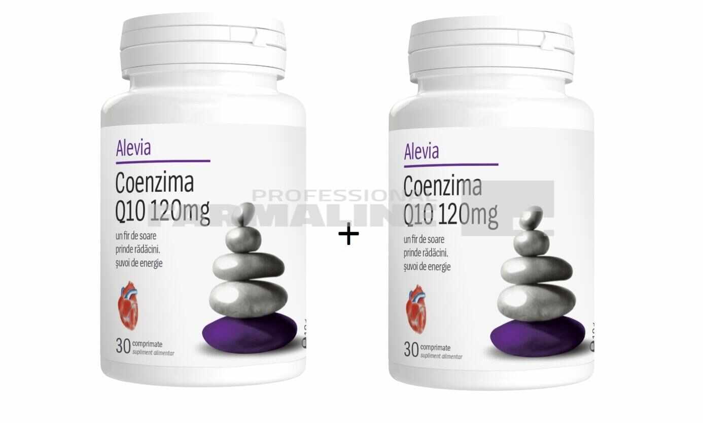Alevia Coenzima Q10 120 mg 30 comprimate 1+1