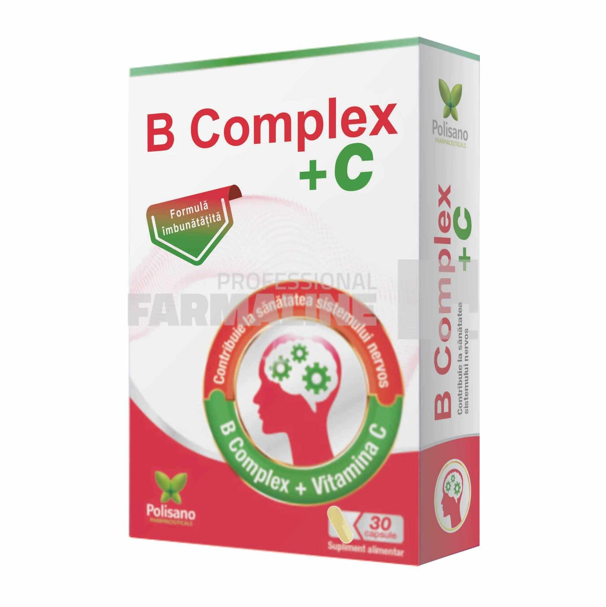 B Complex + Vitamina C 30 capsule