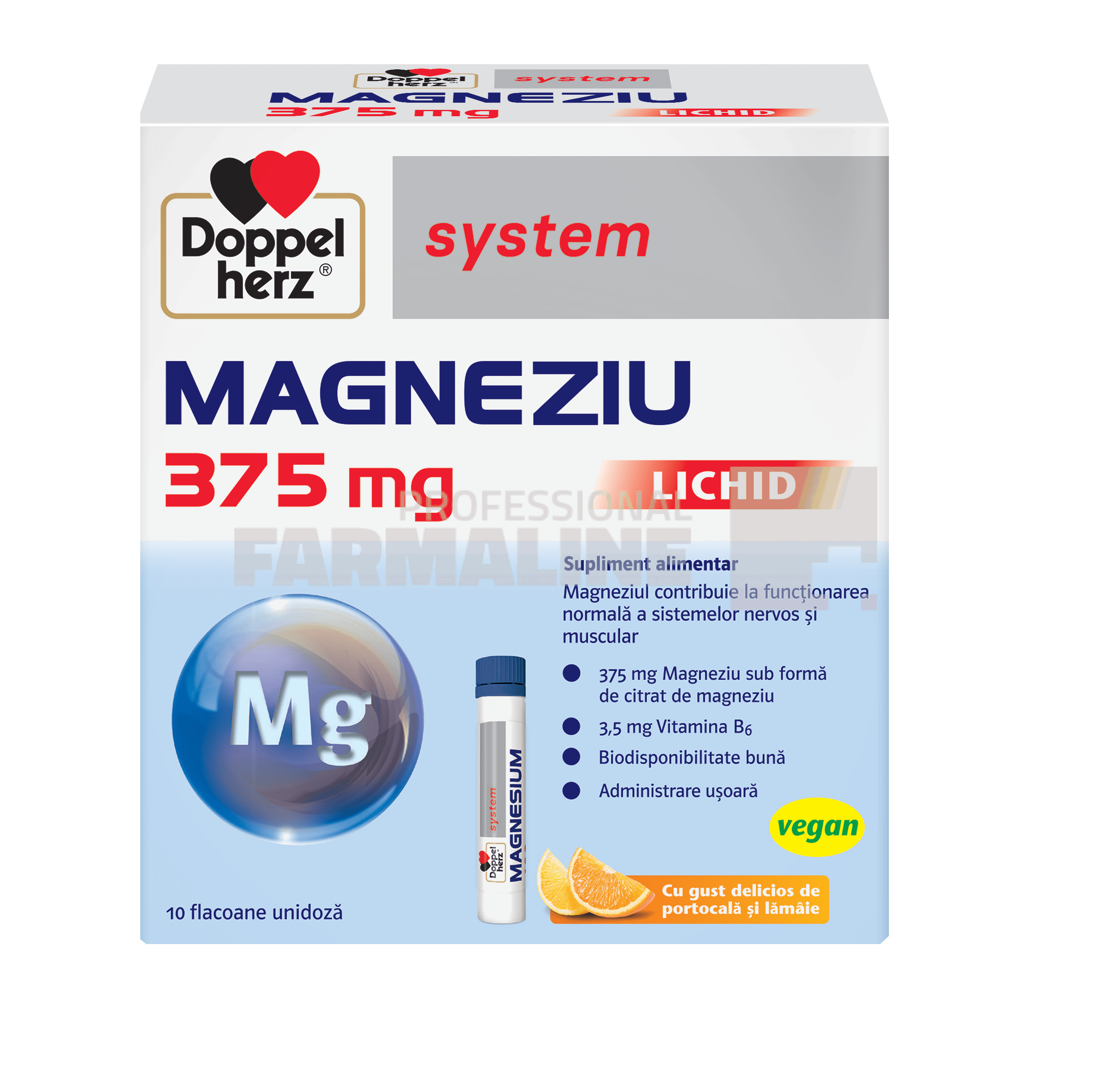 Doppelherz Magnesium 375 Liquid 10 fiole