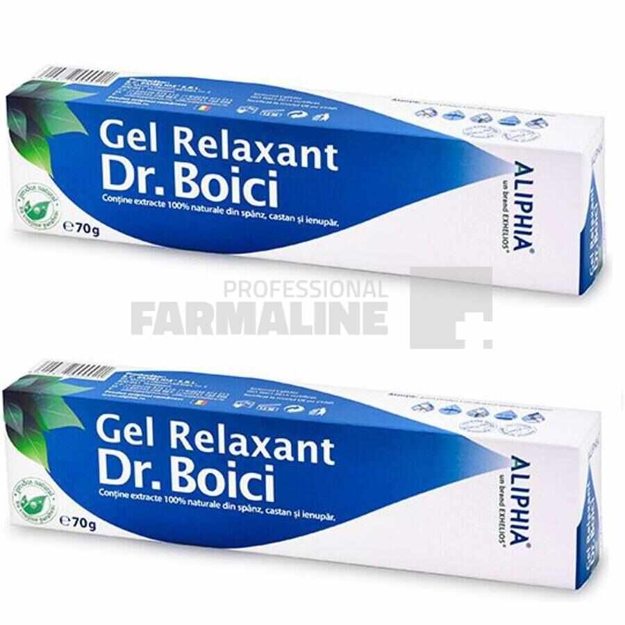 Dr. Boici Gel relaxant cu extract spanz, castan si ienupar 70 g 1+1 50% din al II-lea