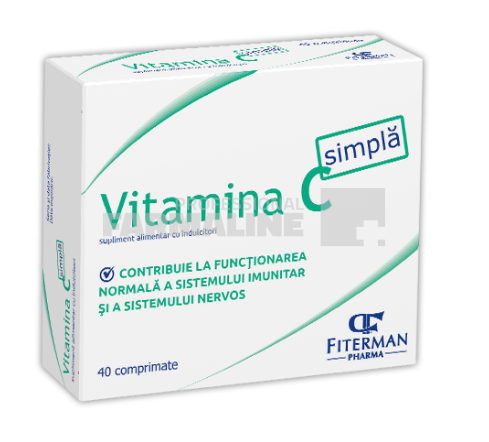 Fiterman Vitamina C 180 mg 40 comprimate