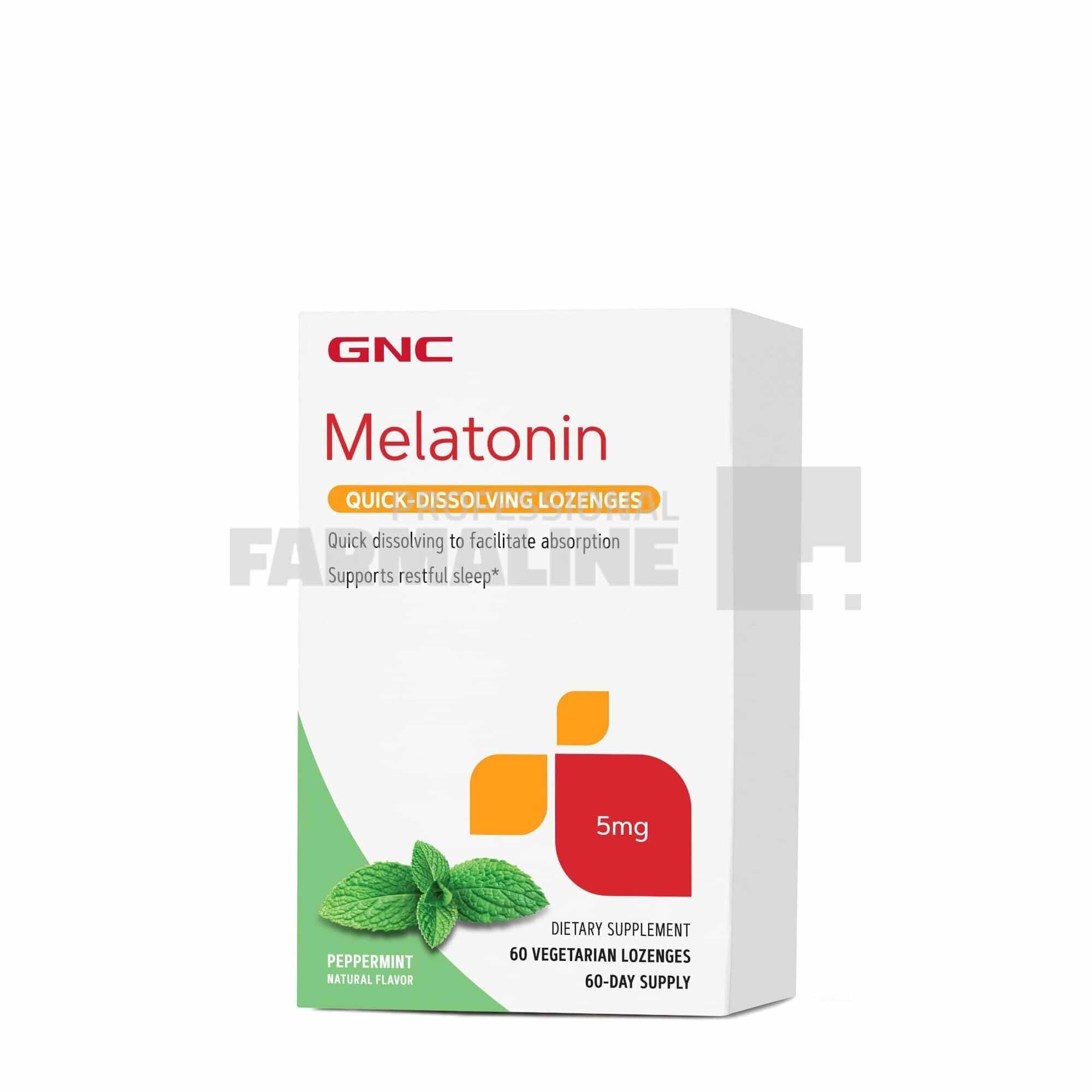 GNC Melatonin 5 mg aroma menta 60 tablete