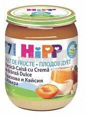 Hipp piure piersica - caisa cu crema de branzica dulce 7+ luni 160 g