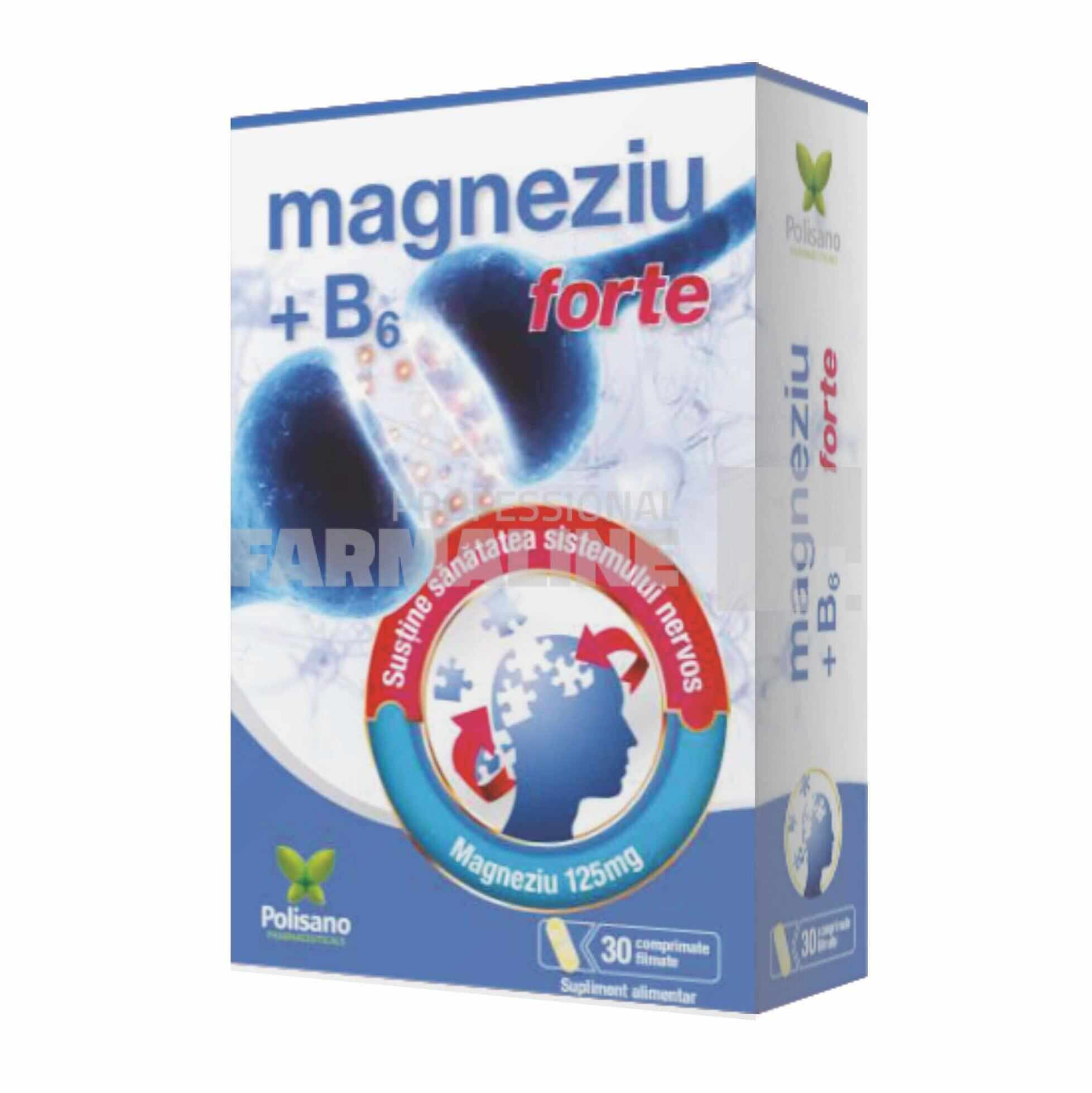 Magneziu + B6 Forte 30 comprimate filmate