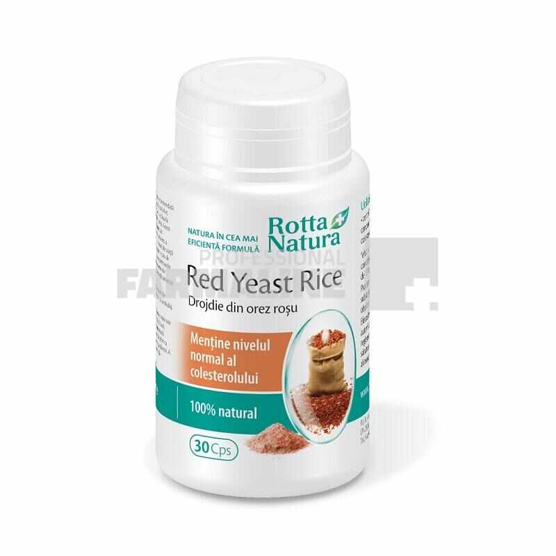 Rotta Natura Red Yeast Rice drojdie din orez rosu 30 capsule