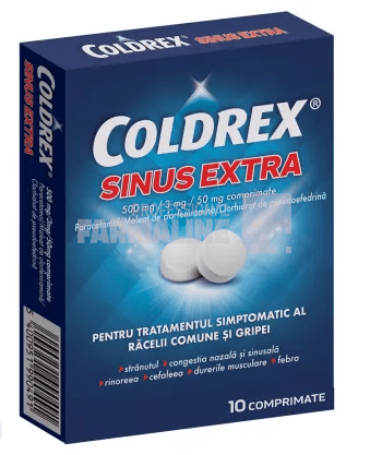 COLDREX SINUS EXTRA 500 mg/3 mg/50 mg X 10 COMPR. 500mg/3mg/50mg SANOSAN S.R.L.