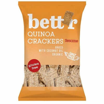 Crackers cu quinoa si susan fara gluten Bio, 100g, Bettr