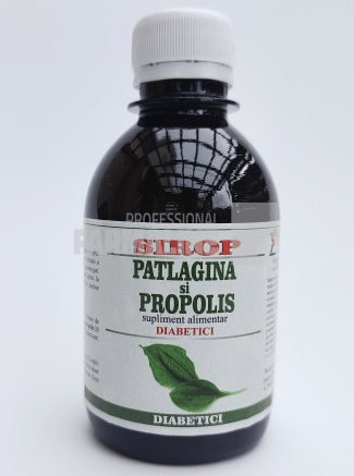Sirop patlagina si propolis pentru diabetici 200 ml