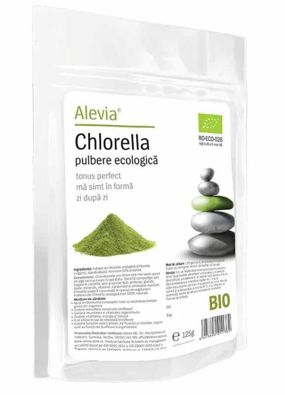 Chlorella pulbere Bio, 125g, Alevia