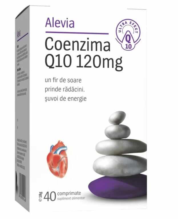 Coenzima Q10 120 mg, 40 capsule, Alevia