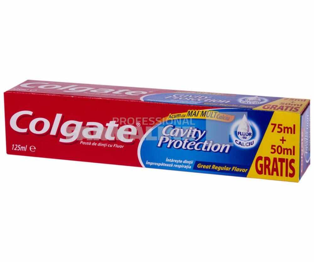 Colgate Cavity Protection Great Pasta de dinti Regular flavour 75 ml + 50 ml Gratis