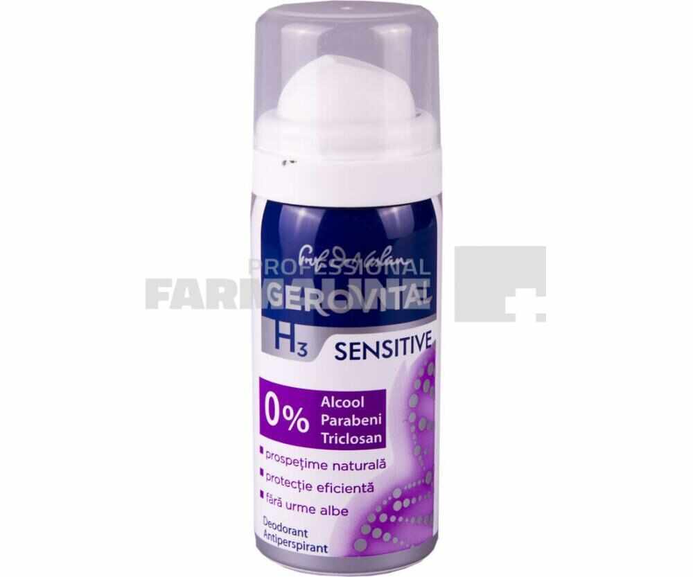 Gerovital H3 Sensitive Deodorant spray 40 ml