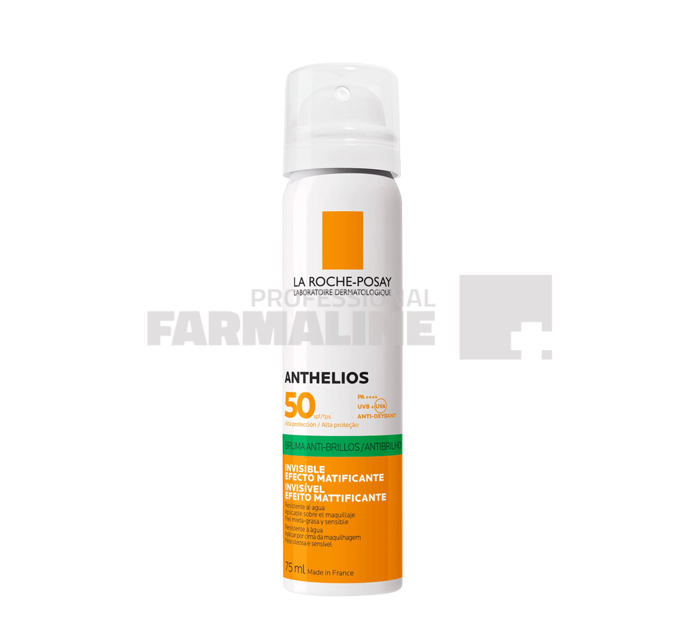 La Roche Posay Anthelios Spray cu efect matifiant invizibil pe fata SPF50 75 ml 