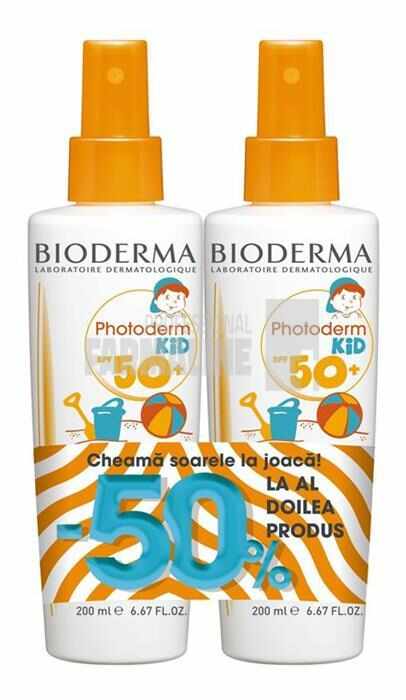 Bioderma Photoderm Kid Spray SPF50+ 200 ml Oferta 1 + 1 50% din al II-lea produs
