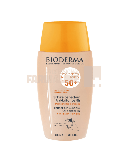 Bioderma Photoderm Nude Touch SPF 50+ nuanta foarte deschisa 40 ml