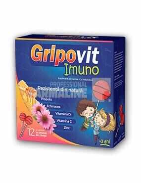  Gripovit Imuno Acadele cu aroma de Cirese 12 bucati