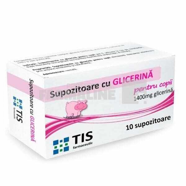 Tis Supozitoare cu glicerina copii 1400 mg 10 supozitoare