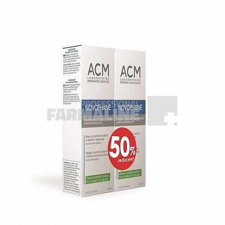 ACM Pachet Novophane Sampon seboreglator 200ml 1 + 1 cu 50% reducere